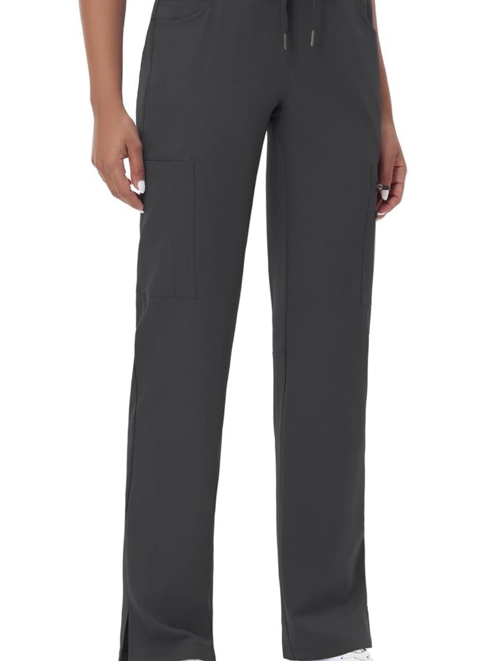 Women's Scrubs Pewter Straight-Leg with Drawstring